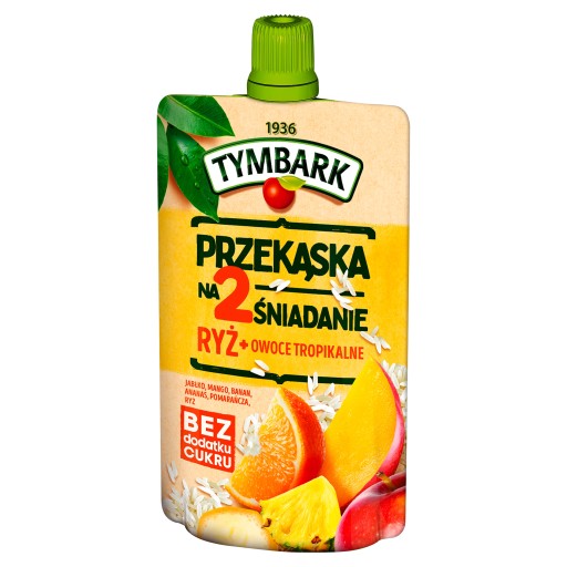 Tymbark snack na 2 raňajky ryža + tropické ovocie 100 g