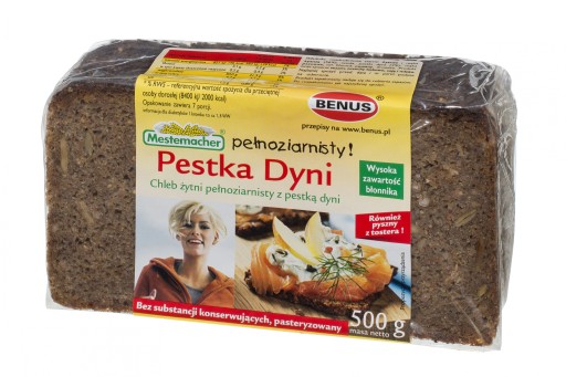 Benuš Ražný chlieb s tekvicovými semienkami 500 g