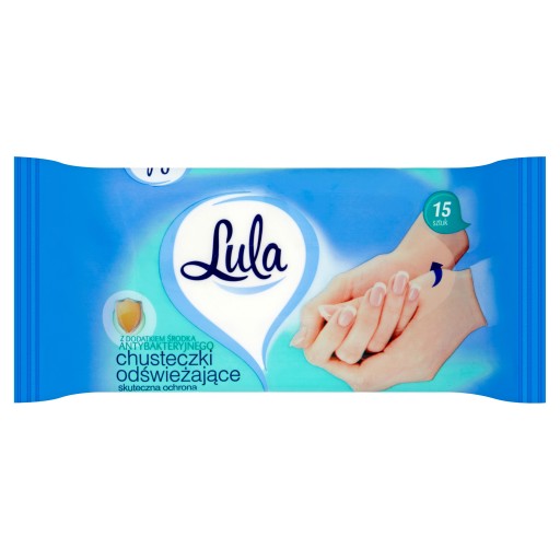 LULA OSVIEŽUJÚCE ANTIBAKTERIÁLNE Utierky 15 KS