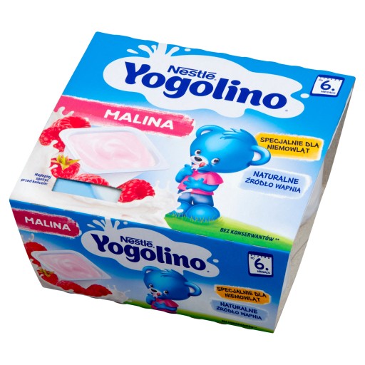 Nestlé Yogolino mlieko a ovocný dezert malina po 6 mesiacoch 400 g