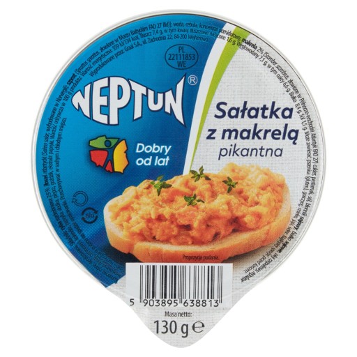 PIKANTNÝ ŠALÁT S MAKERELOM 130g NEPTÚN