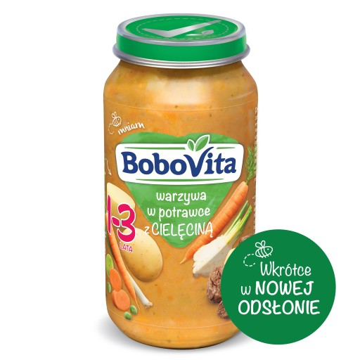 BoboVita Junior Zelenina v guláši s teľacím mäsom 1-3 roky 250 g