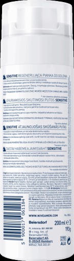 NIVEA PENA NA HOLENIE PRE MUŽOV 200ML SENSITIVE REGENE