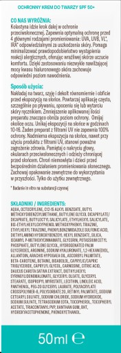 Kolastyna ochranný krém na tvár SPF50 pre citlivú pleť 50ml