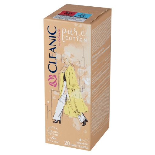 CLEANIC Pure Cotton hygienické vložky 20 ks.