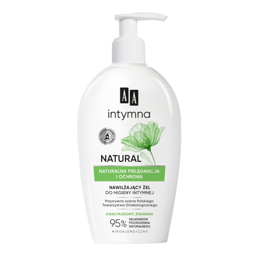 Intimate Protection & Care NATURAL 95% hydratačný gél pre intímnu hygienu