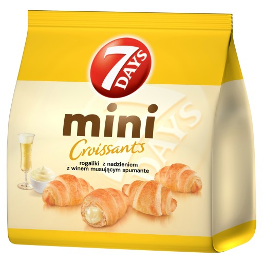 7 Days Mini Croissant s náplňou s príchuťou spumante 185 g