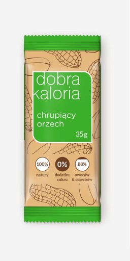 Dobra Calorie chrumkavá orechová tyčinka 35 g