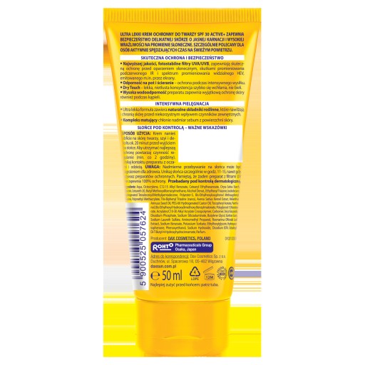Dax opaľovací krém 30 SPF 50 ml