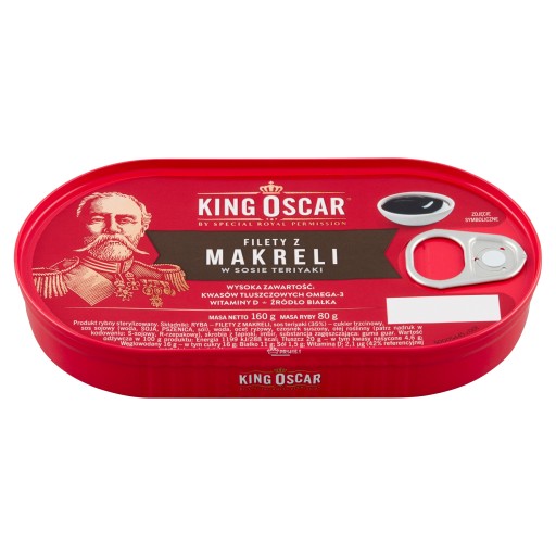 Filety z makrely v omáčke Teriyaki 160g King Oscar