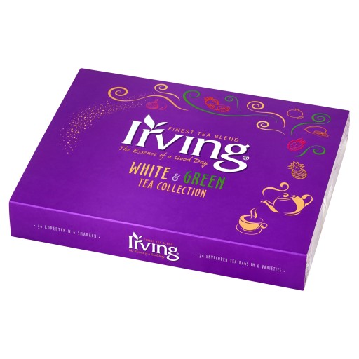 Irving kolekcia 6 bielych a zelených čajov, 30 vrecúšok, 45 g (30x1,5g)