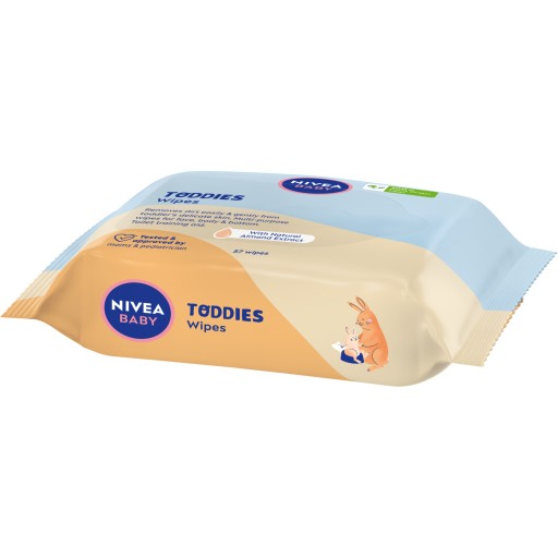 NIVEA DETSKÉ VLHČENÉ UBROUSKY PRE DETI 57 KS. TODDIES
