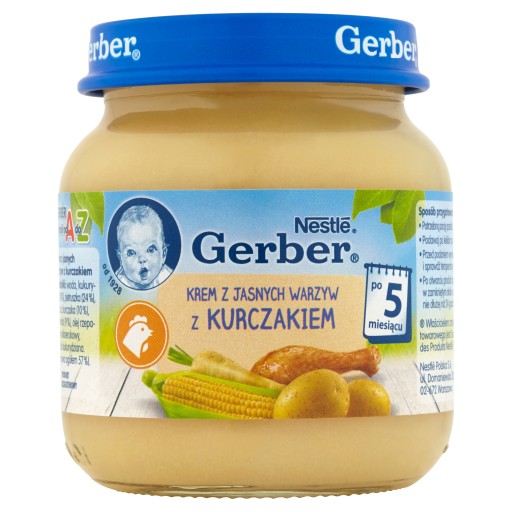 Nestlé Gerber Krém z ľahkej zeleniny s kuracím mäsom