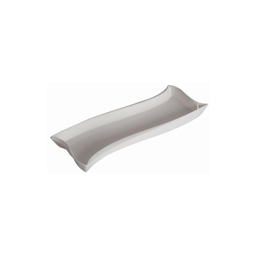 Porcelánový tanier Salsa Fala 26 x 10 cm biely AMBITION