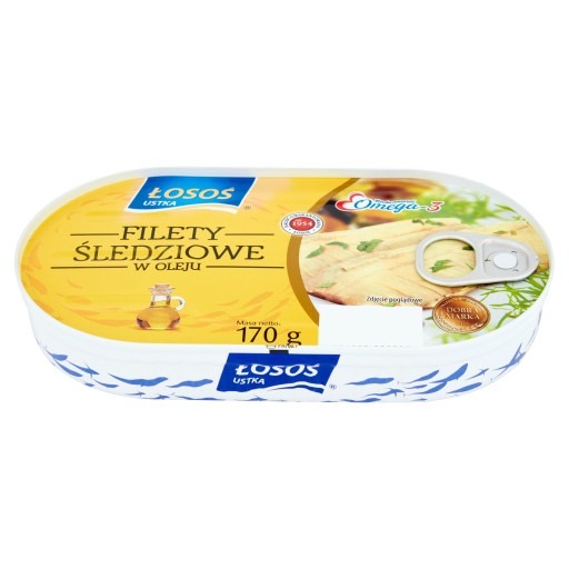 SLEDE FILETKY V OLEJU, LOSOS USTKA 170g
