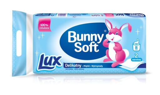 Bunny Soft Lux Toaletný papier 2-vrstvový celulózový