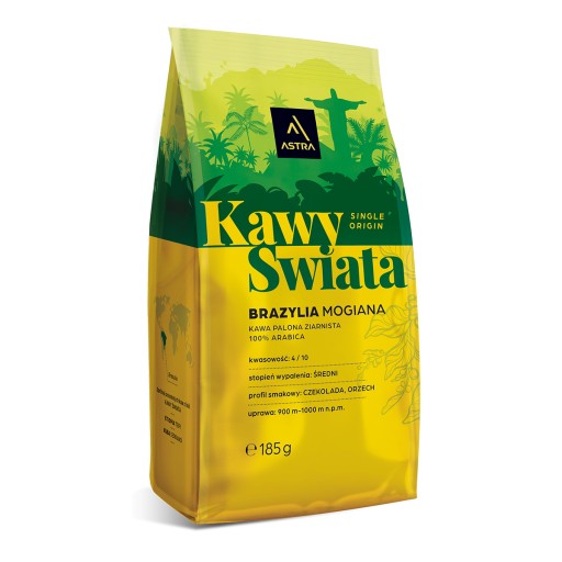 Arabica Astra AST.BRA.MOG.185G.ZIA zrnková káva 193 g
