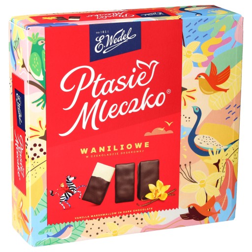 Vanilkový marshmallow v dezertnej čokoláde E.Wedel 340 g