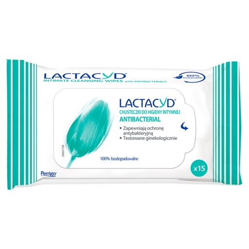 Lactacyd Antibakteriálne obrúsky na intímnu hygienu, 1 balenie - 15 ks