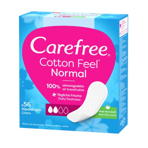 Carefree Cotton Aloe hygienické vložky 56 ks.