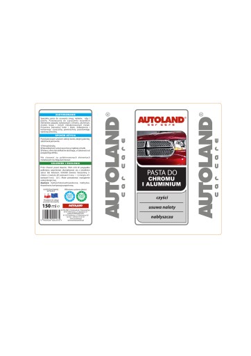 AUTOLAND COSMETICS CHROMOVÁ A HLINÍKOVÁ TUBA 150 ML