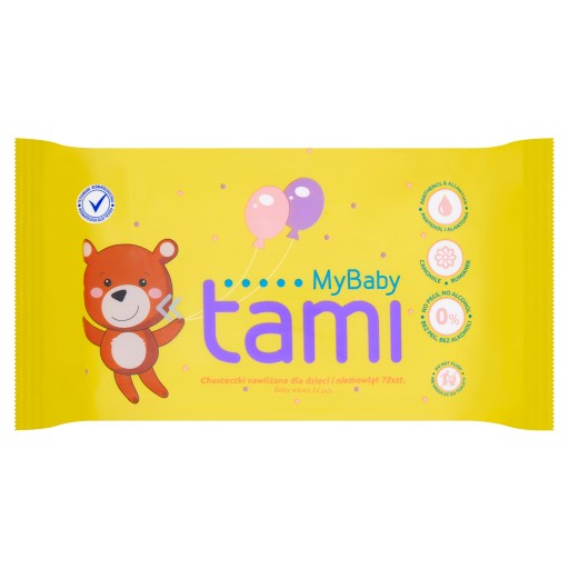 TAMI VLHČENÉ UBROUSKY PRE DETI 72 ks