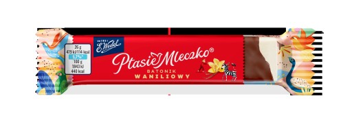 Vanilková tyčinka Ptasie Mleczko - marshmallow v tmavej čokoláde