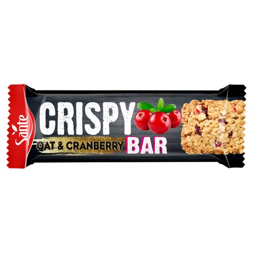 SANTE CRISPY TYČINKA ovsená TYČINA S BRUSKAMI 40G