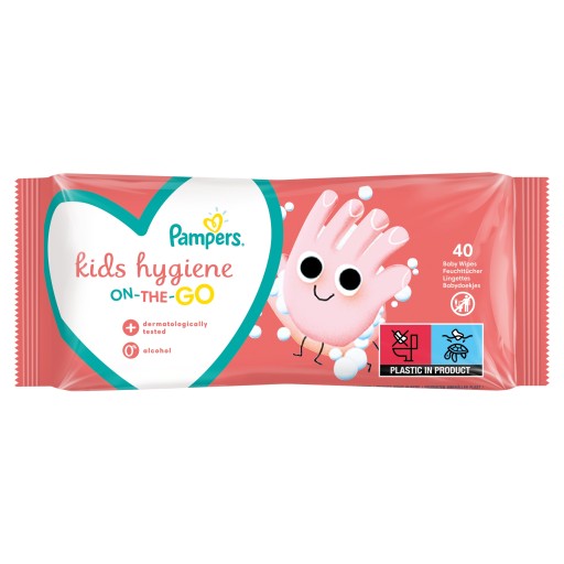 PAMPERS KIDS HYGIENA NA CESTÁCH VLHČENÉ Utierky 40 KS