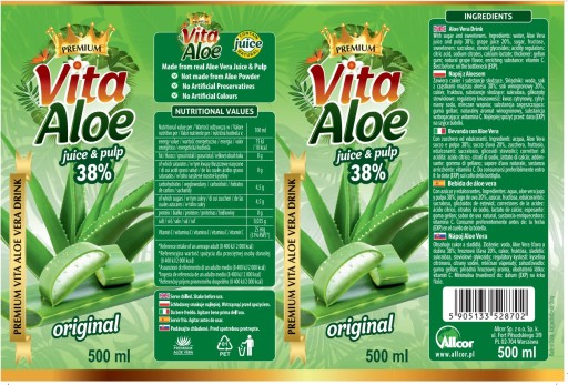 Vita Aloe Drink with Aloe 38% 500 ml