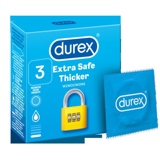 Extra bezpečné kondómy Durex 3 ks
