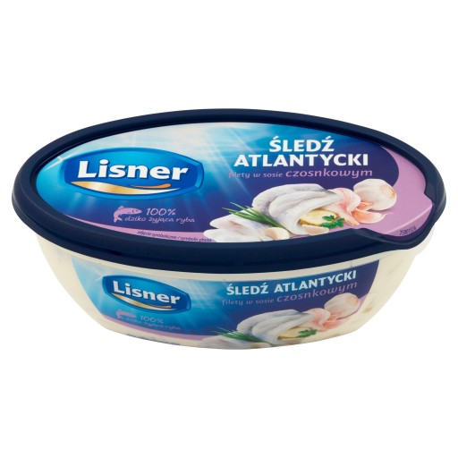 Filety zo sleďa Lisner v cesnakovej omáčke 280 g