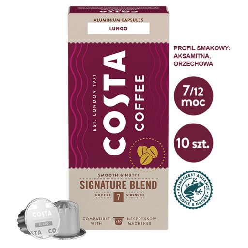 Kapsule pre Nespresso Costa Lungo Signature 10 ks