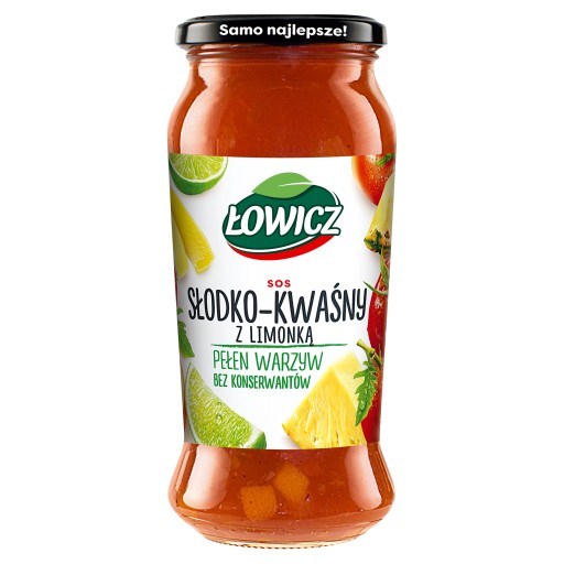 Sladkokyslá Łowicz omáčka s limetkou v tégliku 500g