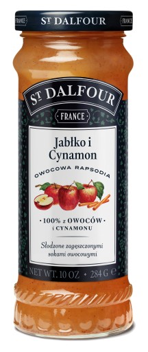 Rapsodia Džem z jablka a škorice 284 g ST. DALFOUR