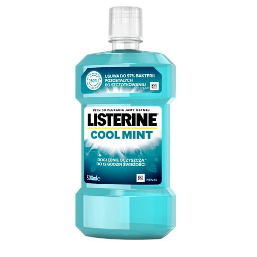 Listerine ZERO ústna voda s jemnejšou chuťou 500 ml