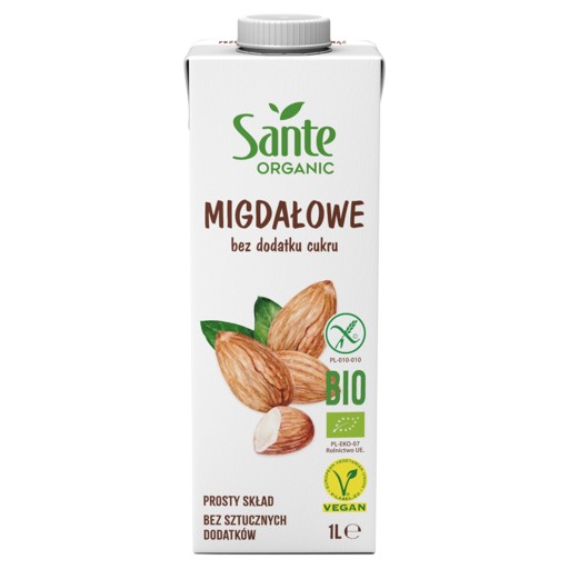 Sante Organic Eco mandľový nápoj bez cukru 1 l