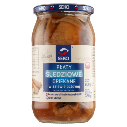 Sleďové vločky pražené v octovej omáčke seko 800g