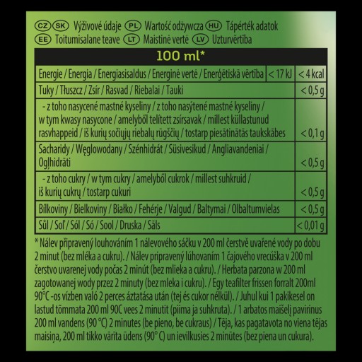 Zelený čaj Lipton 40ks x 1,5g
