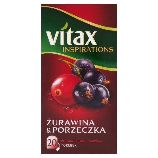 Vitax Cranberry Ríbezľový čaj 20tb