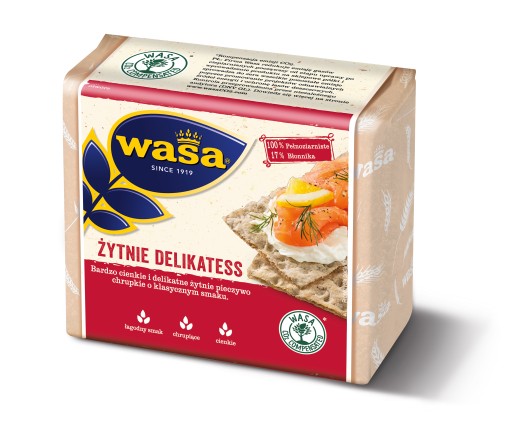 WASA DELICATE chrumkavý chlieb RAŽNÝ DELIKATESS 210G