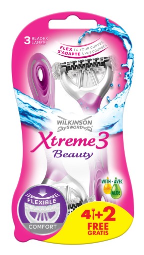 Wilkinson XTREME3 BEAUTY Machine + Vložky 6 ks.