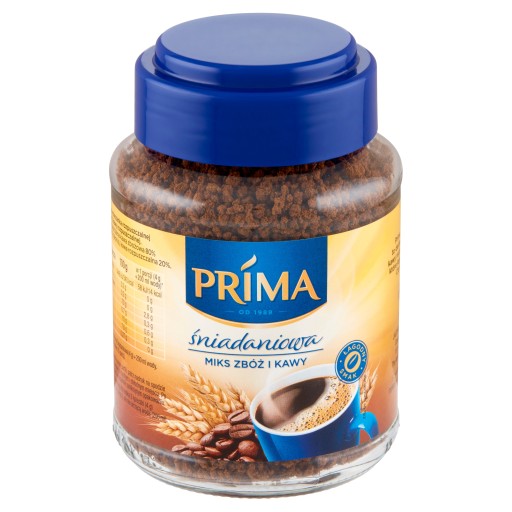 Kaviareň Prima Śniadaniowa Rozpu. zmes obilnej kávy a kávy 100 g