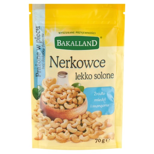 BAKALLAND KEŠU JEMNE SOĽNÉ 70G SLANÉ ORIEŠKY