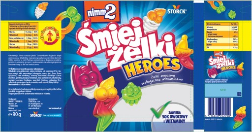 NIMM2 ŚMIEJŻELKI HEROES OVOCNÉ ŽELÉ S VITAMÍNMI