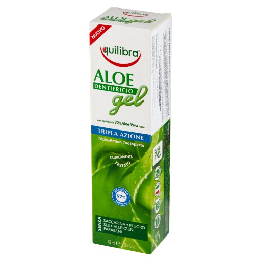 Zubná pasta Equilibra aloe gél bez fluoridu