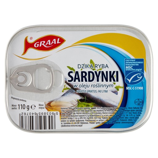 Sardinky z grálu v oleji 110g