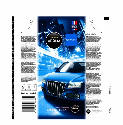 VÔŇA DO AUTA AROMA AUTOCELULÓZOVÁ CITY CARD NOVINKA OSVIEŽOVAČ AUTA