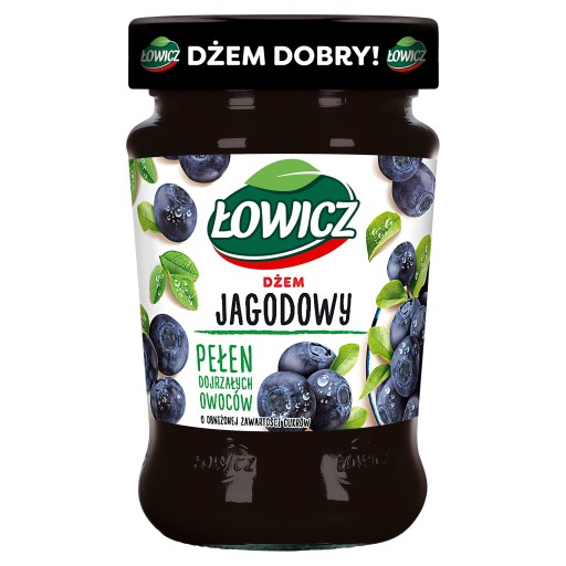 Łowicz bobuľový džem s nízkym obsahom cukru 280 g