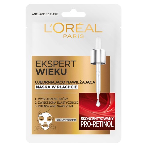 Spevňujúca hydratačná maska Loreal Age Expert